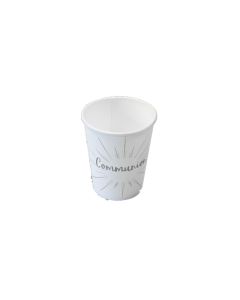 Gobelet carton communion blanc et argent 270ml x 6