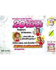 T-shirt + stylo "20 ans"