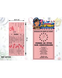 Permis de fêter son anniversaire