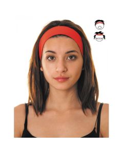 Bandeau élastique pour cheveux 80's - rouge