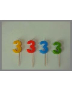 Bougie chiffre sur pique - 3