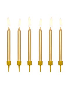 Bougies anniversaire or