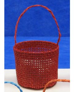 Paniers en jute - bordeaux 4,5 cm x 9 cm