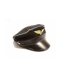 Casquette pilote - noire