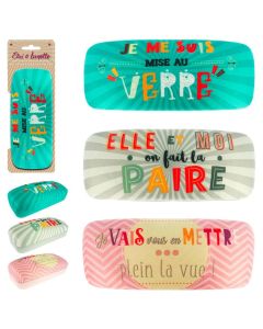 Étui à lunettes humoristiques