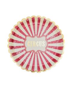 assiettes en carton cirque
