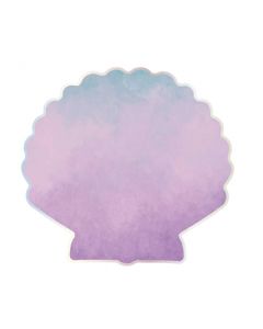 Serviette coquillage violet