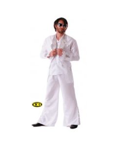 Costume homme Disco forever blanc - Taille XXL 