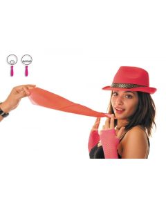 Cravate fluo - rose