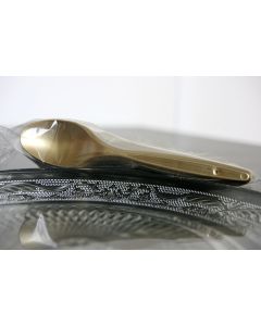 Cuillère en plastique doré x 20