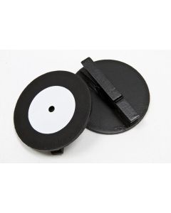 Marque place ardoise - Disque 33 tours - blanc - x2