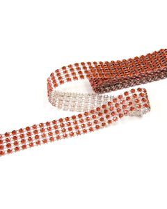 ruban strass rouge
