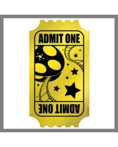 Ticket de cinéma pour déco de salle