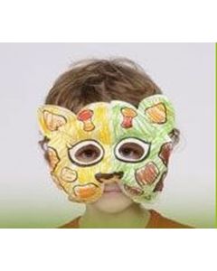 2 masques à colorier 3D girafe et éléphant