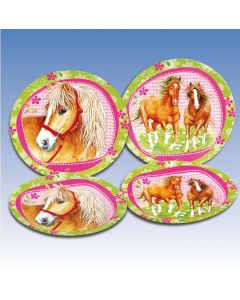 6 assiettes collection "Cheval"