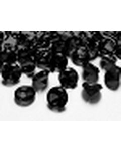Diamant rond transparent noir x10