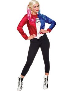 KIT DEGUISEMENT HARLEY QUINN VESTE & TSHIRT ADULTE - Taille L