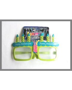 Lunettes géantes bougie - Couleur selon arrivage