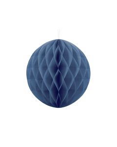 Boule chinoise alvéolée bleu marine - 30