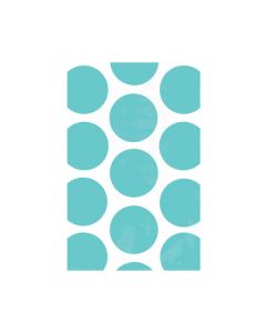 Lot 10 pochettes friandises Candy Bar - pois turquoises