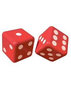 Lot 2 dés gonflables 30 cm – déco casino