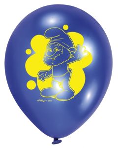 Lot de 6 ballons anniversaire Schtroumpf