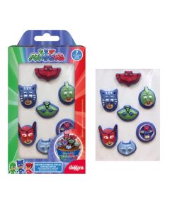 7 mini figurines en sucre 2D PJMasks