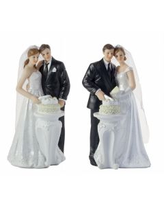 Couple de Mariés" Partage du Gâteau"