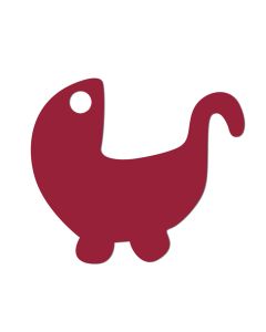 Etiquettes "poussette" - bordeaux 5 cm x 4,3 cm