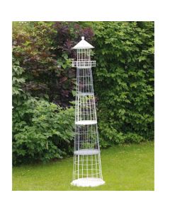 Présentoir phare écru effet rouille 206 cm ( délai 10 jours )