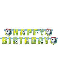 Bannière Happy Birthday - Football