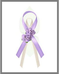 Lot de 6 Déco rubans - parme