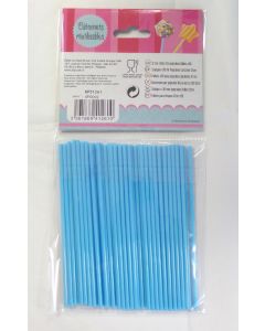50 bâtonnets pour pop cake et sucettes - bleu