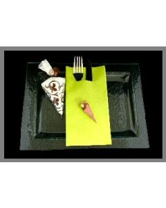Serviettes étui à couverts - vert kiwi - x100