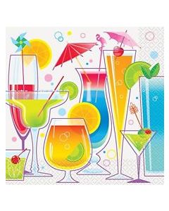 16 Serviettes cocktail