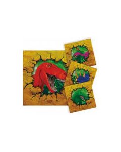 Serviettes anniversaire dinosaures à prix discount