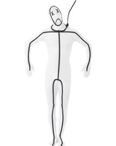 Déguisement seconde peau homme pendu - Taille L