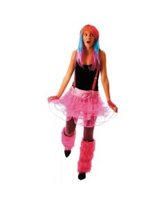 Tutu à volants fluo - rose