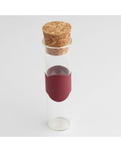 4 Etiquettes pour éprouvettes à dragées bordeaux 2