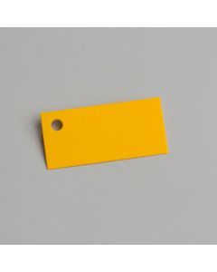 Etiquette rectangulaire - jaune 5 cm x 2,5 cm