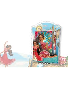 Cahier à spirales et stylo Elena d'Avalor