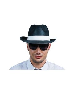 Chapeau Al Capone noir