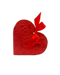 10 Boîtes à dragées coeur rouge