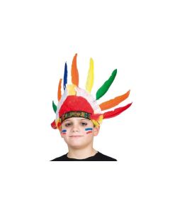 Coiffe indien enfant - 9 plumes