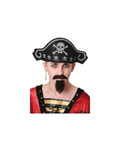 Chapeau de pirate noir et blanc