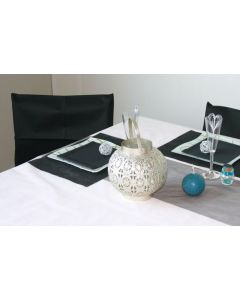 Sets de table rectangulaires intissés - x50 - noir