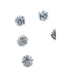 10 mini pommes de pin pailletées à prix discount