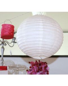 Lampion boule de déco - PM - écru