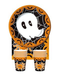 Kit vaisselle personnages Halloween - 6 personnes