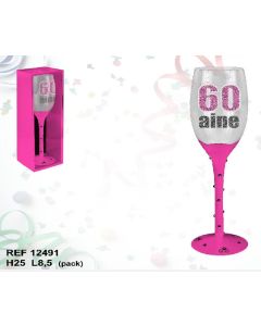 Flûte champagne – 60 ans 